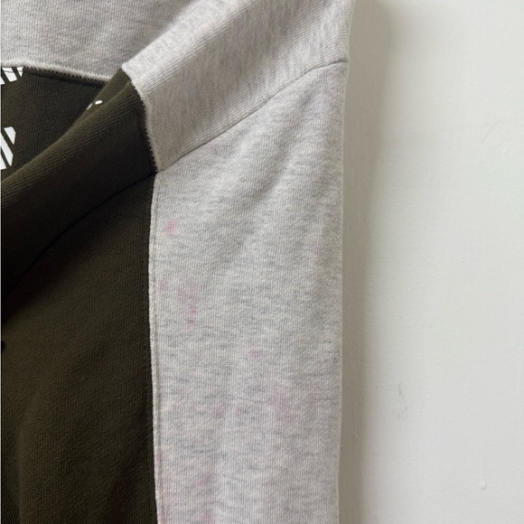 Nike Men's Crewneck Sweater - Gray, Red, and Green - Picture 3 of 9